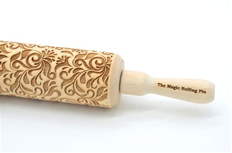 Damask Pattern Embossing Rolling Pin Rolling Pin For Embossed Etsy