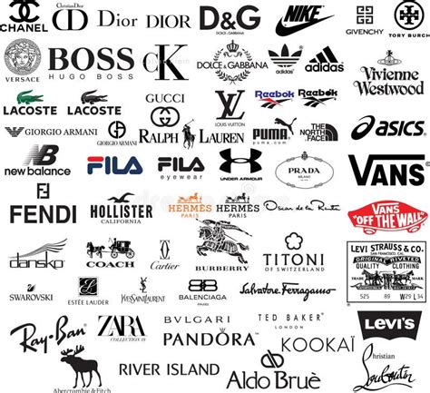 Clothing Brands Logos Stock Illustrations 162 Clothing Brands Logos