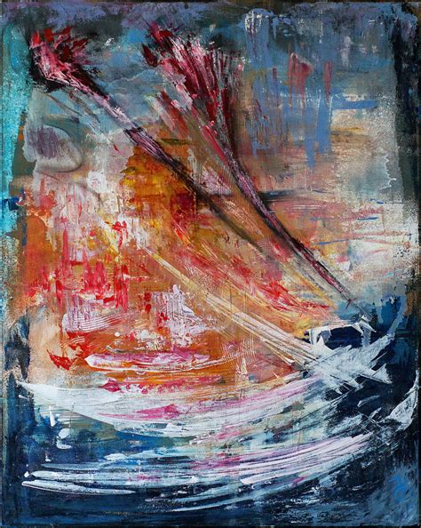 Modern Abstract Artwork Acrylic And Oil O Painting By Retne Artmajeur