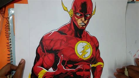 Drawing The Flash Dc Comics Youtube