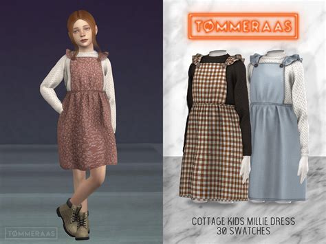 Sims 4 Cottage Kids Millie Dress 23 Tmmeraas The Sims Game