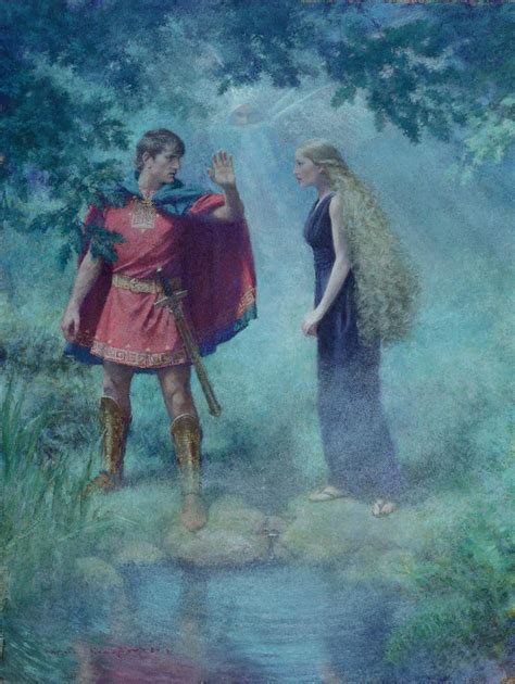 Demetrius Asks Helena Not To Follow Him In The Woods Of Athens Pastel
