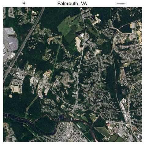 Aerial Photography Map Of Falmouth Va Virginia