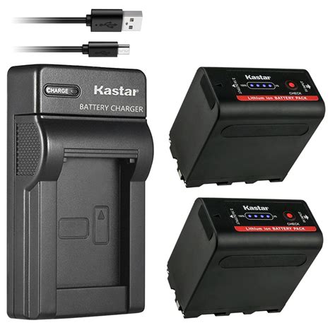 kastar f980 battery slim charger for sony np f960 ccd trv62 ccd trv65 ccd trv66 ebay