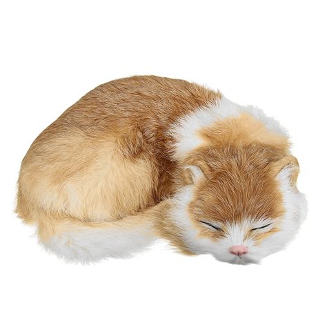 Essential Oils And Burners Realistic Sleeping Cat Lifelike Plush Fake