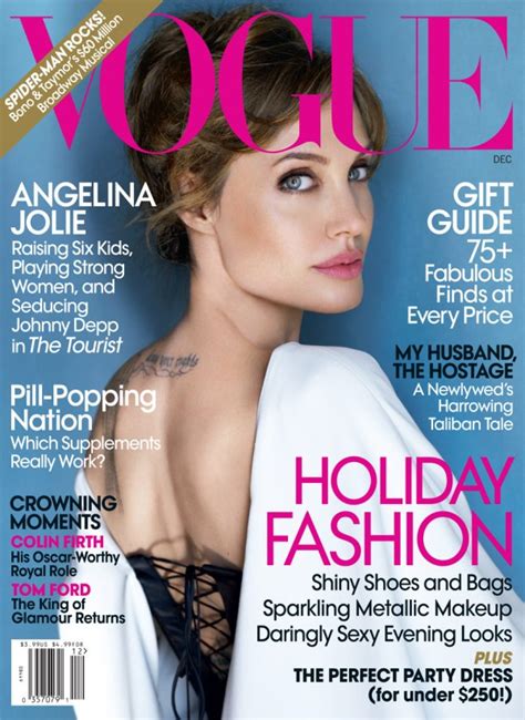 Vogue Us December 2010 Cover Angelina Jolie By Mario Testino
