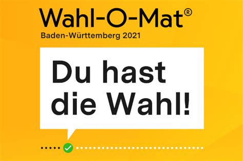 30 analysten haben die wahlprogramme der 24 parteien. Wahl-O-Mat steht für die Landtagswahlen 2021 in Baden ...