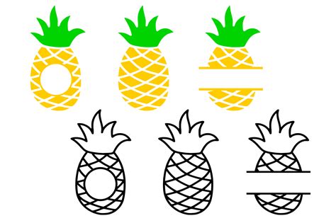 Pineapple Silhouette Svg Free Svg Cut Files Create Your Diy Projects