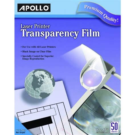C Line Transparency Film For Plain Paperlaser Printers Clear 85 X