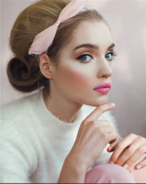 Beautiful 60 Style Hair And Makeup Pink Retro Hairstyles Makeup