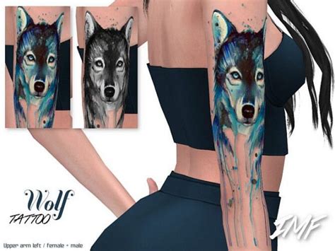 Must See Imf Tattoo Wolf By Izziemcfire By Tsr Lana Cc Finds