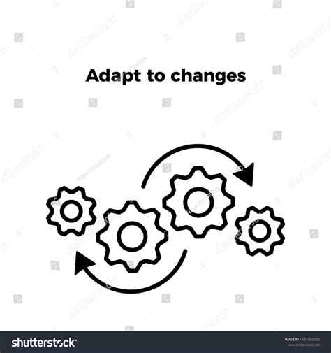 Adapt Changes Icon Vector Perfect Adapt Image Vectorielle De Stock
