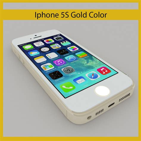 Iphone 5s Gold 3d Model 15 Ma C4d Max Obj Fbx 3ds Free3d