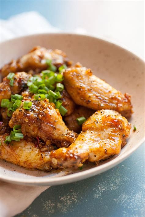 In a mixing bowl, put chicken, 2 tablespoons of soy sauce, ½ teaspoon of garlic powder, ½ tablespoon of sesame oil. Black Pepper Chicken Wings: These baked and pan-tossed ...