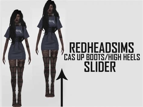 Cas Up Bootshigh Heels Slider Sims 4 Sims The Sims 4 Download