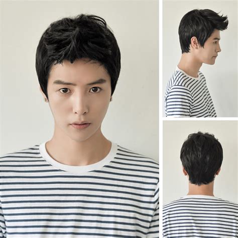 Vogue Men Wig Handsome Sexy Korean Boys Short Hair Cosplay Male Full