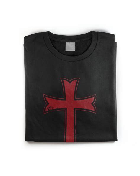Crusader Knights Templar Distressed Cross T Shirt Revel Shore