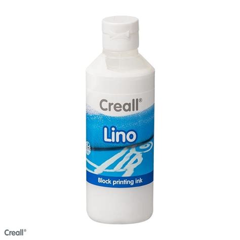 Creall Lino Block Printing Ink 250ml White Abc School Supplies