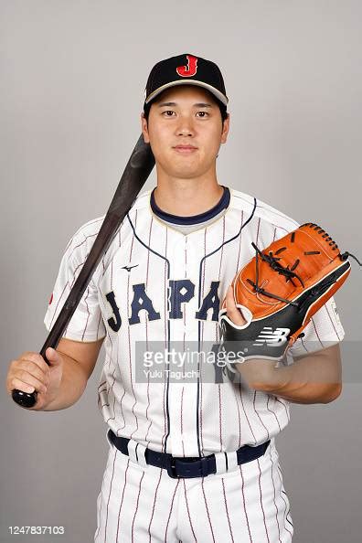 Shohei Ohtani Of Team Japan Poses For A Photo During The Team Japan