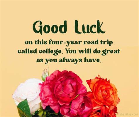 Best Wishes And Good Luck Messages For College Wishesmsg Good Luck