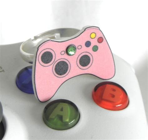 Girl Gamer Pink Xbox 360 Video Games Controller Ring Xbox360 Etsy