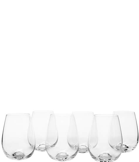 lenox tuscany classics stemless wine glass set buy 4 get 6 dillard s