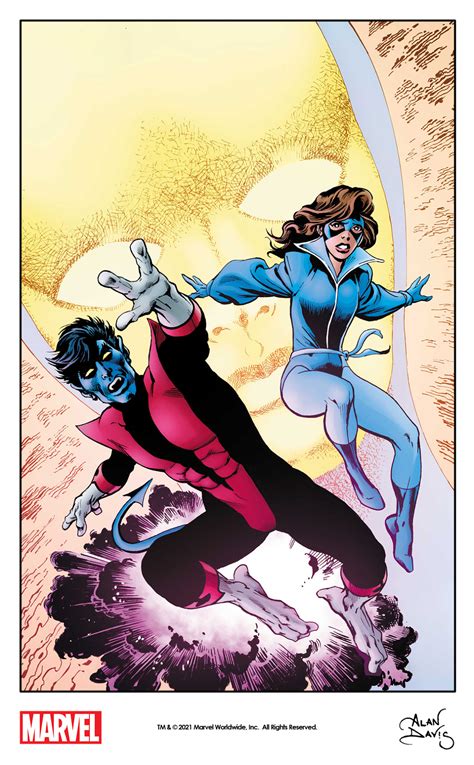 Themarvelprojectkitty Pryde And Nightcrawler By Alan Davis From The