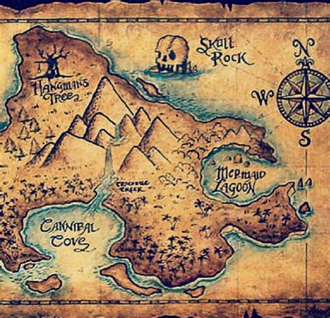 Pin By Nina Awwad On Neverland Pirate Maps Pirate Treasure Maps
