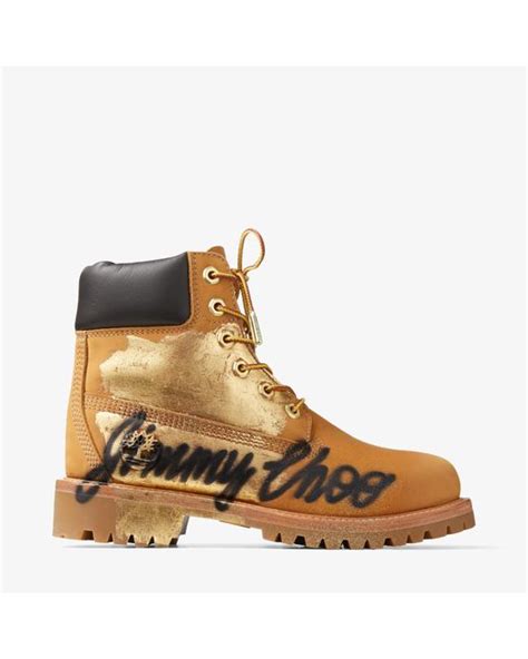 Jimmy Choo X Timberland 6 Inch Graffiti Boots In Brown Lyst