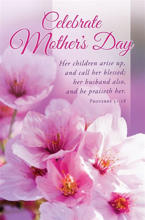 Mothers Day Proverbs 3128 Regular Size Bulletins