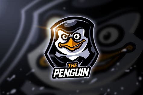 Penguin Mascot And Esport Logo ~ Logo Templates ~ Creative