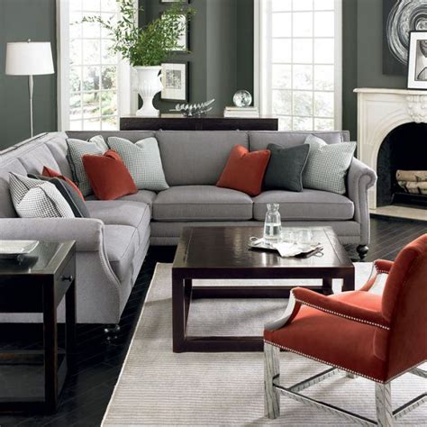 16 Gorgeous Grey Living Rooms With Red Details Grey Walls Living Room