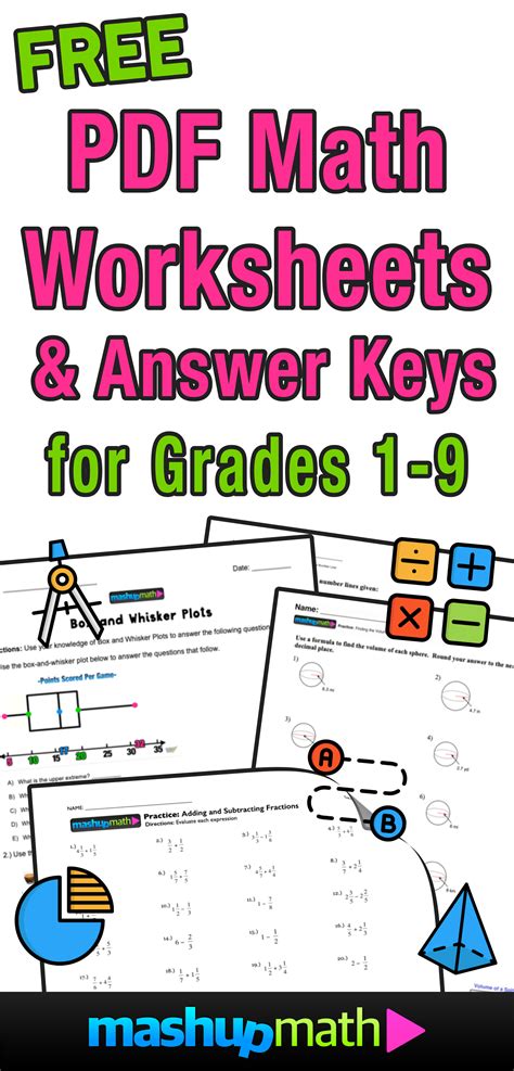 Free Math Worksheets — Mashup Math