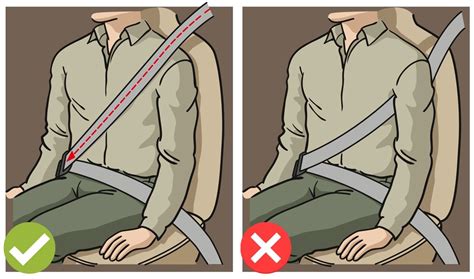 how to wear seat belt correctly in car