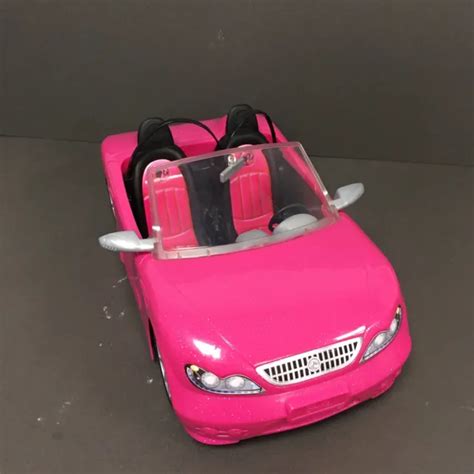 Mattel Barbie Pink Glitter Glam 2 Seater Convertible Car Doll Toy 2013