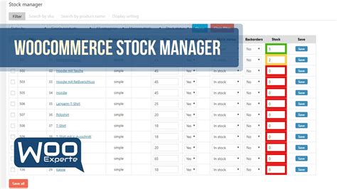 Woocommerce Stock Manager Youtube