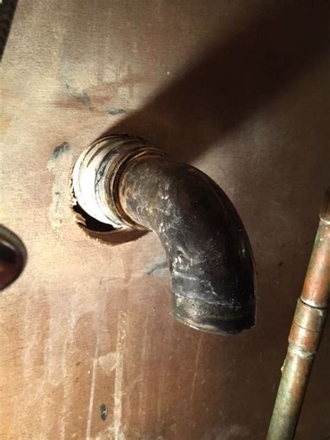 The old vanity drain pipe was pretty corroded but i was able to loosen all of the slip nuts with some penetrating oil. Replace/Fix Stub-Out Drain Pipe? | Plumbing Forums ...