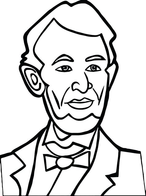 Abraham Lincoln With Hat Drawing Free Download On Clipartmag