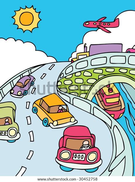 Traffic Cartoon Stock Illustration 30452758