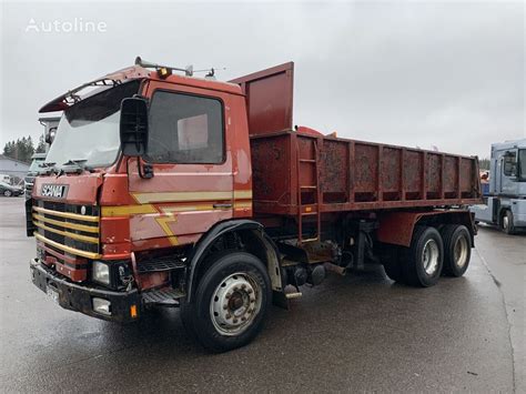 Scania P92 6x2 Full Spring 10 Tires Tipper Dump Truck For Sale Finland