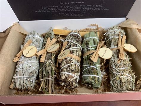 Sage Kit T 5 Different Sages For Cleansing Purifying Etsy