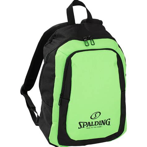 Spalding Essential Backpack Basketball Backpack 20 Litres Black Orange