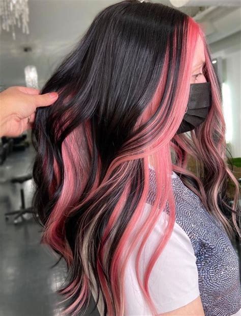 Perfect Two Color Hair Dye Ideas And Peekaboo Highlight Fashionsum Pink Hair Dye Two