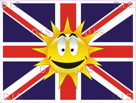 2x Smiley Union Jack England Decals Fun Stickers Self Adhesive Vinyl