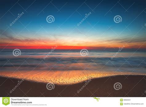 Beautiful Sunrise Over The Sea Stock Image Image Of
