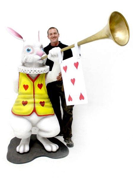 Giant Alice In Wonderland Rabbit With Trumpet Eph Creative Event
