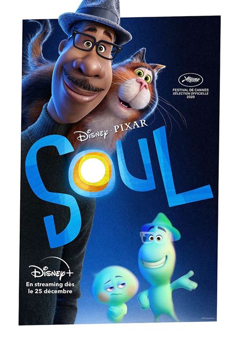 (movie poster retrieved from imdb). Pixar's Soul (French poster) | Soul movie, Disney plus, Pixar