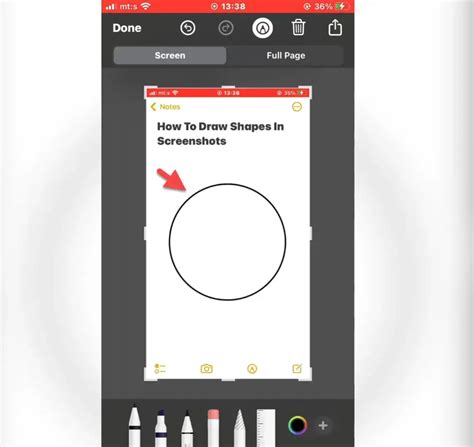 Draw A Perfect Shape On Screenshots On Iphone Photos Ios 16