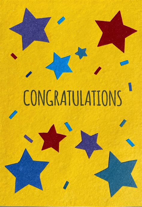 Stars Congratulations Cards From Africa