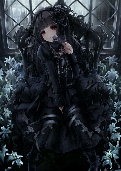 Gothic Anime Girl Dark Anime Girl Victorian Gothic Fan Art Anime